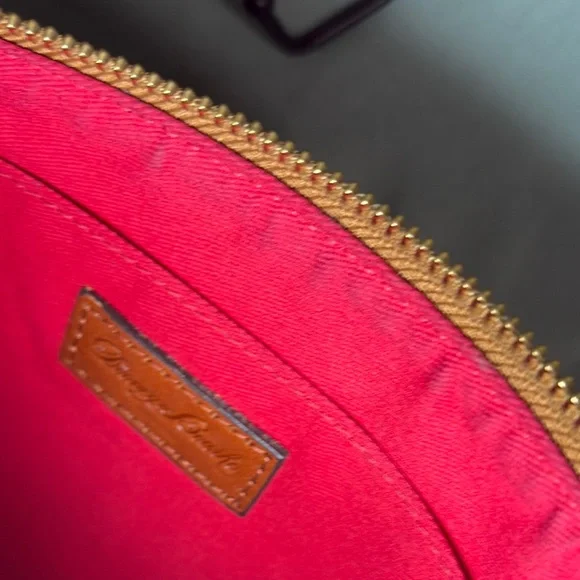 Dooney & Bourke Coral Pebbled Leather Wristlet Wallet